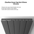 Eastbrook Charlton Top Cover Cap Set 470mm - Chrome - 89.0167 - TAP 'N' SHOWER