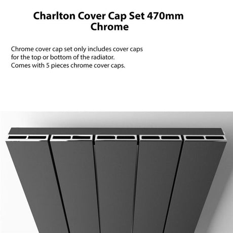 Eastbrook Charlton Top Cover Cap Set 470mm - Chrome - 89.0167 - TAP 'N' SHOWER