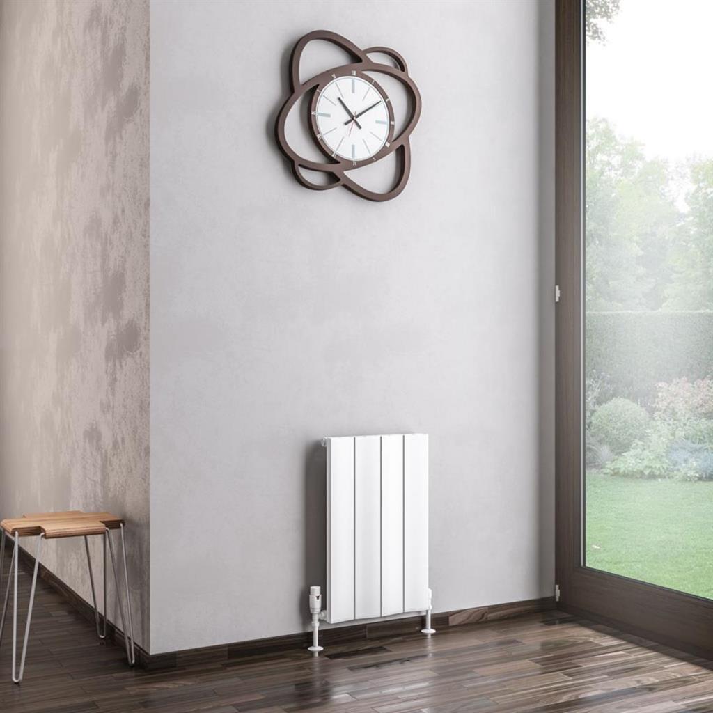 Eastbrook Fairford Aluminium Horizontal Radiator 600mm x 375mm - Matt White - 89.0217 - TAP 'N' SHOWER