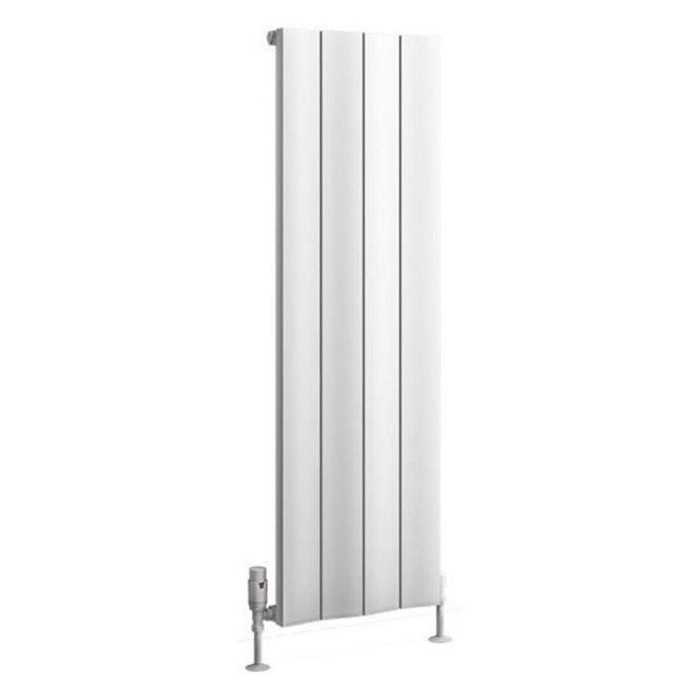 Eastbrook Fairford Aluminium Vertical Radiator 1200mm x 375mm - Matt White - 89.0221 - TAP 'N' SHOWER
