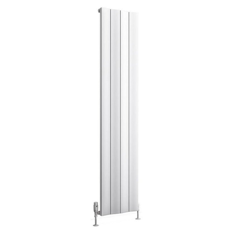 Eastbrook Fairford Aluminium Vertical Radiator 1800mm x 375mm - Matt White - 89.0222 - TAP 'N' SHOWER