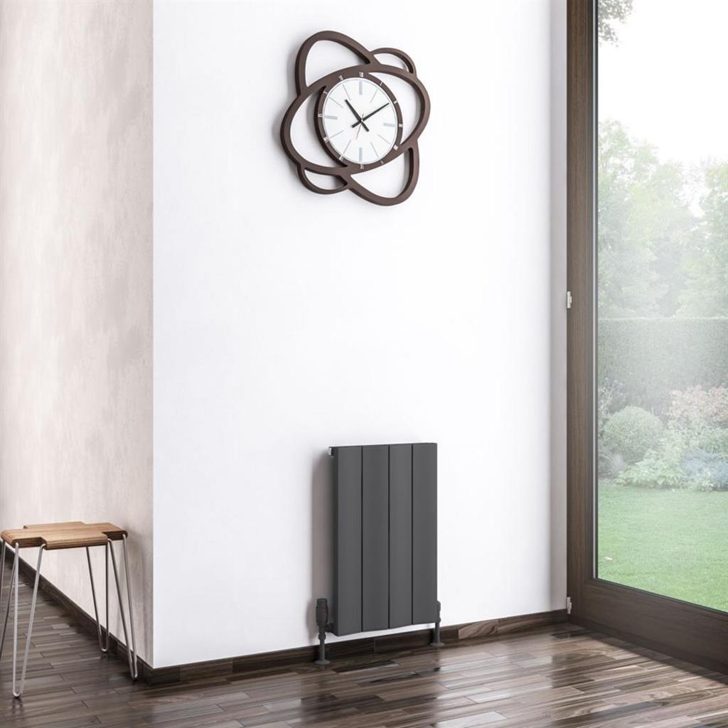 Eastbrook Fairford Aluminium Horizontal Radiator 600mm x 375mm - Matt Anthracite - 89.0223 - TAP 'N' SHOWER