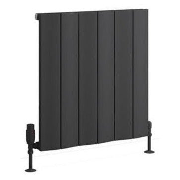 Eastbrook Fairford Aluminium Horizontal Radiator 600mm x 565mm - Matt Anthracite - 89.0224 - TAP 'N' SHOWER