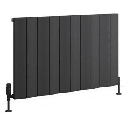 Eastbrook Fairford Aluminium Horizontal Radiator 600mm x 945mm - Matt Anthracite - 89.0225 - TAP 'N' SHOWER