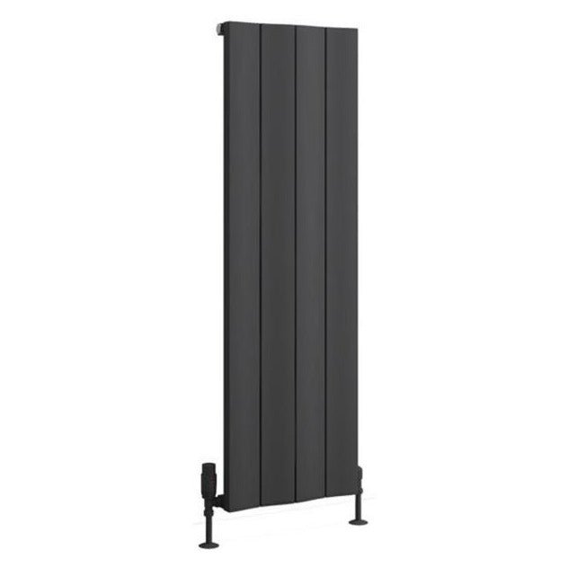 Eastbrook Fairford Aluminium Vertical Radiator 1200mm x 375mm - Matt Anthracite - 89.0227 - TAP 'N' SHOWER