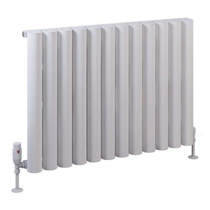 Eastbrook Burford Aluminium Horizontal Radiator 600mm x 835mm - Matt White - 89.0231 - TAP 'N' SHOWER