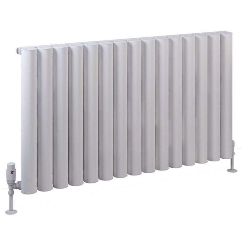 Eastbrook Burford Aluminium Horizontal Radiator 600mm x 1045mm - Matt White - 89.0232 - TAP 'N' SHOWER
