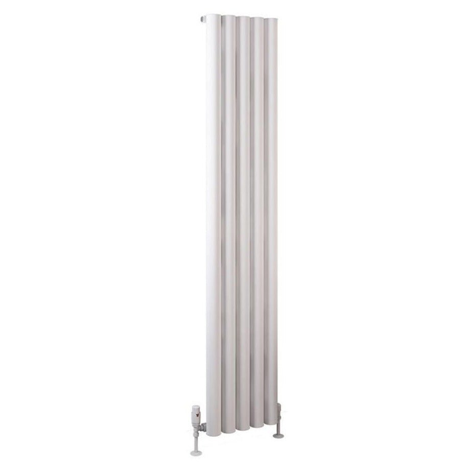 Eastbrook Burford Aluminium Vertical Radiator 1800mm x 345mm - Matt White - 89.0235 - TAP 'N' SHOWER