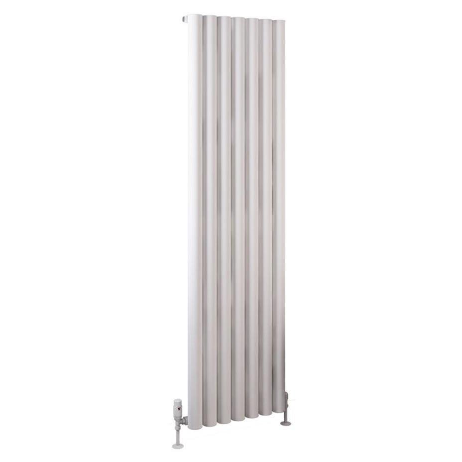 Eastbrook Burford Aluminium Vertical Radiator 1800mm x 485mm - Matt White - 89.0237 - TAP 'N' SHOWER