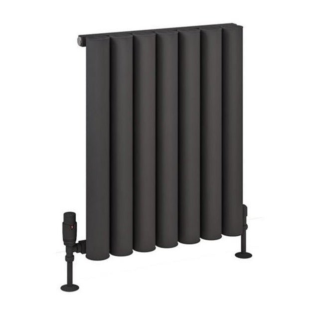 Eastbrook Burford Aluminium Horizontal Radiator 600mm x 485mm - Matt Anthracite - 89.0238 - TAP 'N' SHOWER