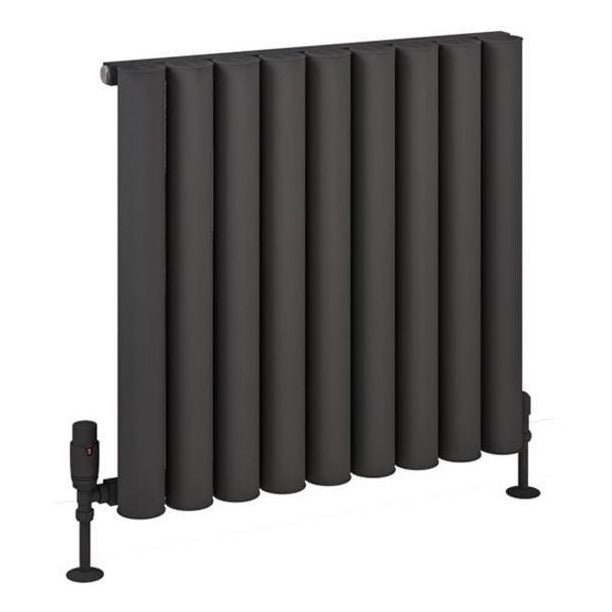 Eastbrook Burford Aluminium Horizontal Radiator 600mm x 625mm - Matt Anthracite - 89.0239 - TAP 'N' SHOWER