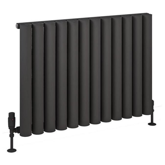 Eastbrook Burford Aluminium Horizontal Radiator 600mm x 835mm - Matt Anthracite - 89.0240 - TAP 'N' SHOWER