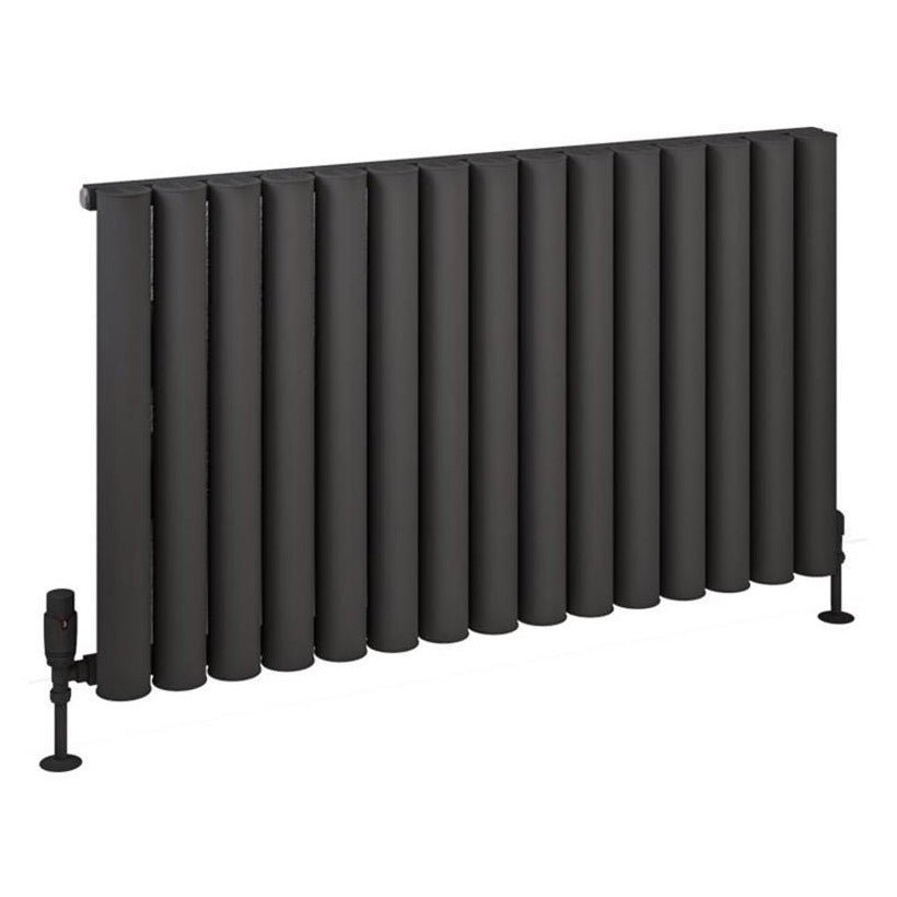 Eastbrook Burford Aluminium Horizontal Radiator 600mm x 1045mm - Matt Anthracite - 89.0241 - TAP 'N' SHOWER