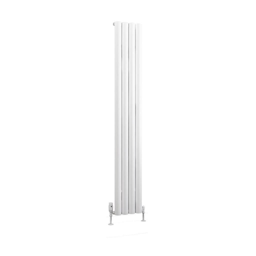Eastbrook Kelmscott Aluminium Vertical Radiator 1800mm x 275mm - Matt White - 89.0252 - TAP 'N' SHOWER