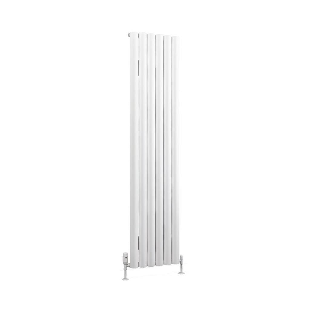 Eastbrook Kelmscott Aluminium Vertical Radiator 1800mm x 415mm - Matt White - 89.0254 - TAP 'N' SHOWER