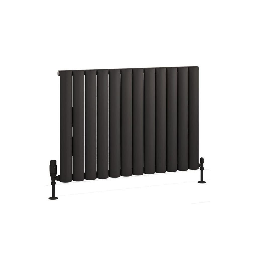 Eastbrook Kelmscott Aluminium Horizontal Radiator 600mm x 835mm - Matt Anthracite - 89.0258 - TAP 'N' SHOWER