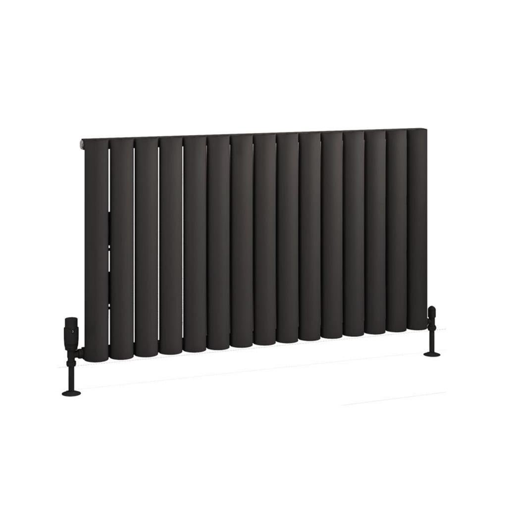 Eastbrook Kelmscott Aluminium Horizontal Radiator 600mm x 1045mm - Matt Anthracite - 89.0259 - TAP 'N' SHOWER