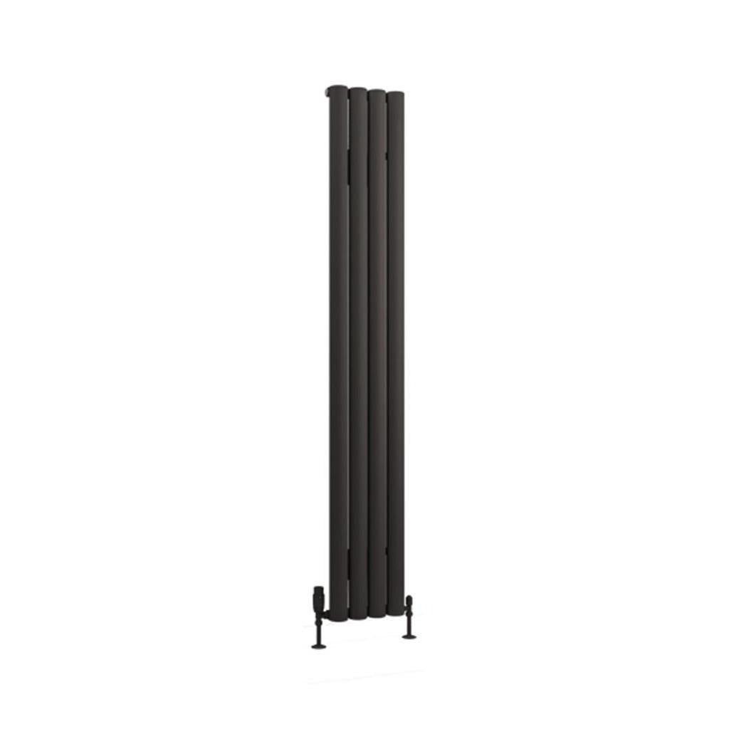 Eastbrook Kelmscott Aluminium Vertical Radiator 1800mm x 275mm - Matt Anthracite - 89.0261 - TAP 'N' SHOWER