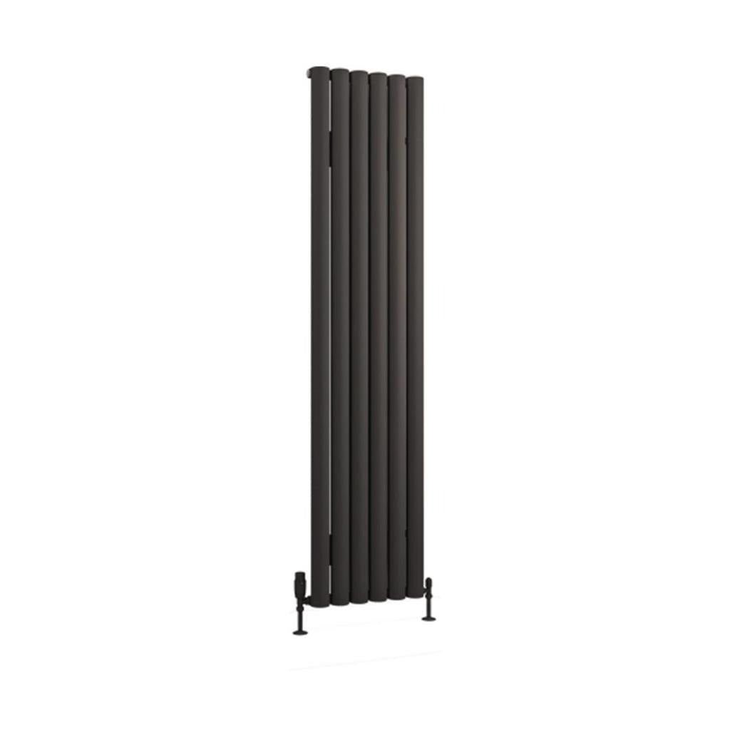 Eastbrook Kelmscott Aluminium Vertical Radiator 1800mm x 415mm - Matt Anthracite - 89.0263 - TAP 'N' SHOWER