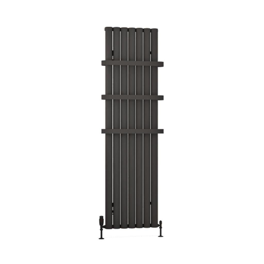 Eastbrook Kelmscott Aluminium Vertical Radiator 1800mm x 485mm - Matt Anthracite - 89.0264 - TAP 'N' SHOWER