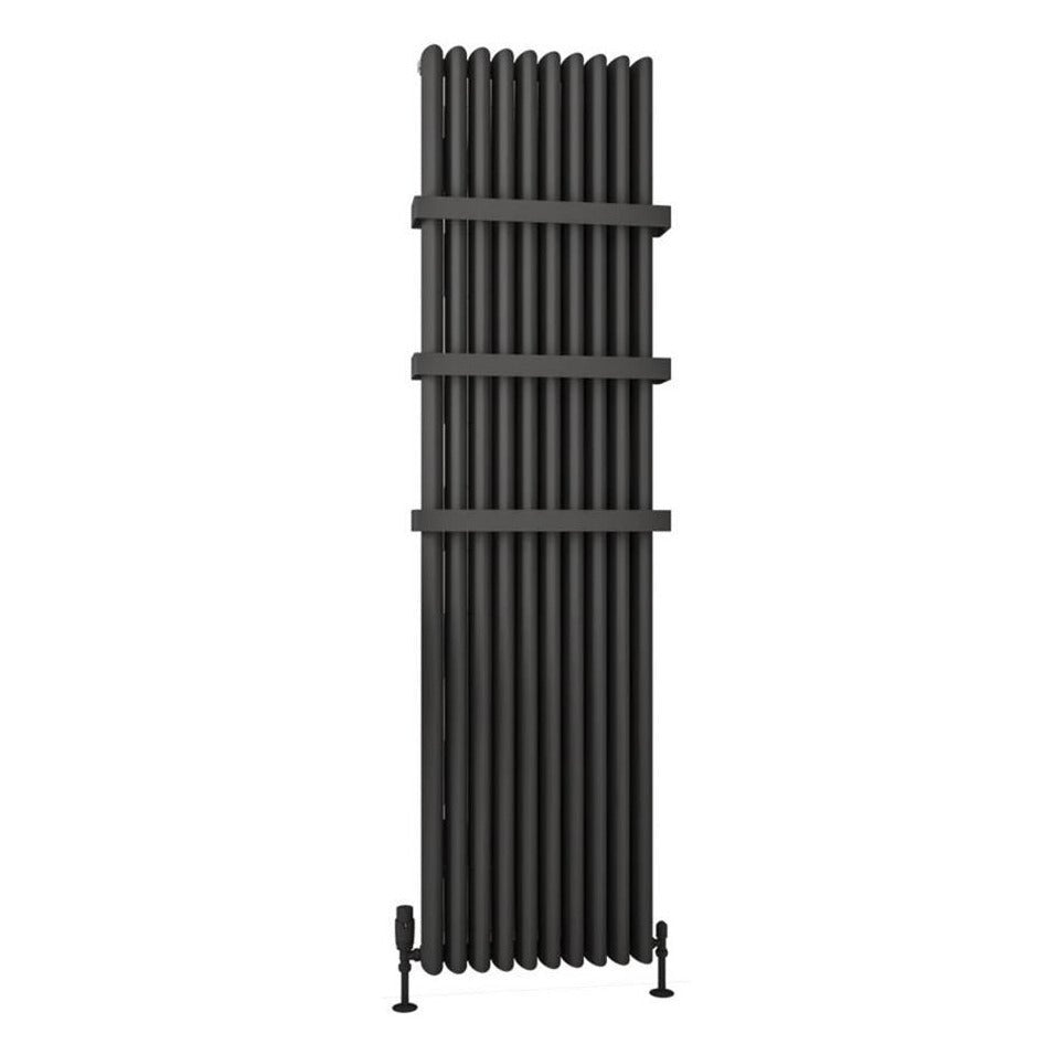 Eastbrook Witney Aluminium Vertical Radiator 1800mm x 470mm - Matt Anthracite - 89.0270 - TAP 'N' SHOWER