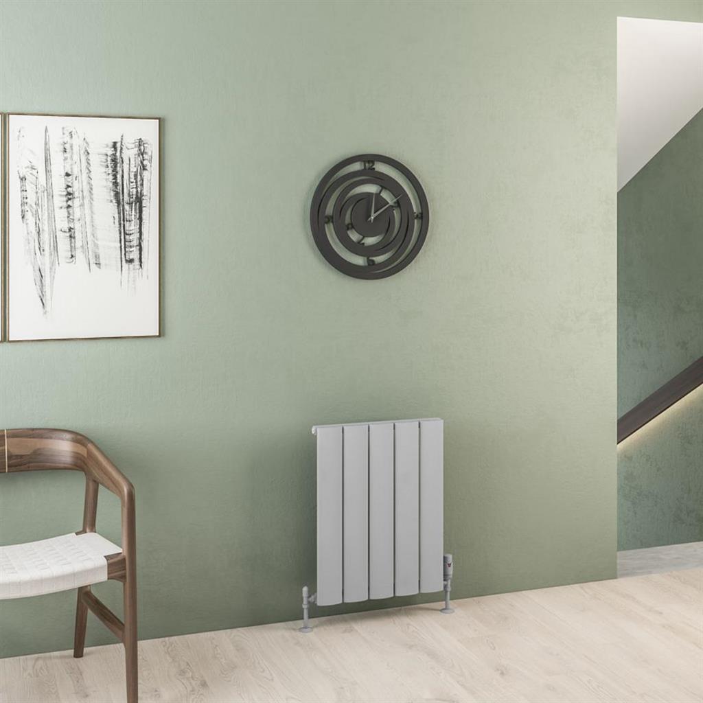 Eastbrook Malmesbury Aluminium Horizontal Radiator 600mm x 470mm - Matt Grey - 89.0275 - TAP 'N' SHOWER