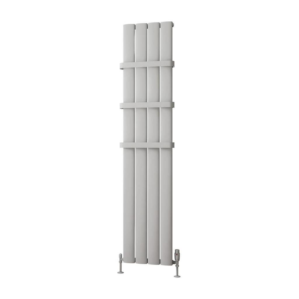 Eastbrook Malmesbury Aluminium Vertical Radiator 1800mm x 375mm - Matt Grey - 89.0281 - TAP 'N' SHOWER