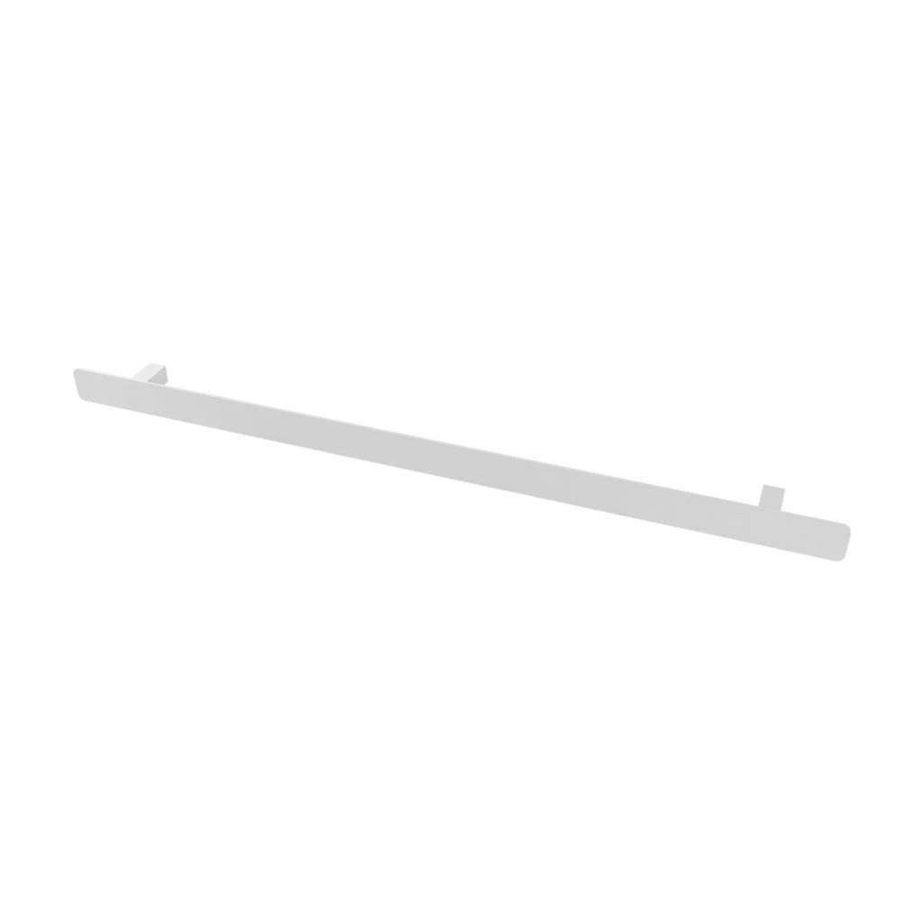 Eastbrook Rosano Single Flat Style Towel Hanger 850mm - Matt White - 89.0287 - TAP 'N' SHOWER