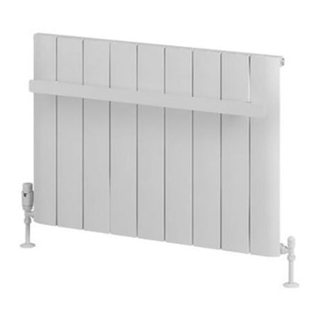 Eastbrook Rosano Single Flat Style Towel Hanger 850mm - Matt White - 89.0287 - TAP 'N' SHOWER