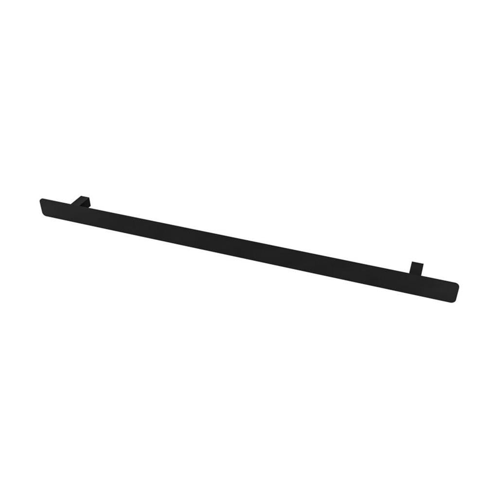 Eastbrook Rosano Single Flat Style Towel Hanger 850mm - Matt Black - 89.0297 - TAP 'N' SHOWER