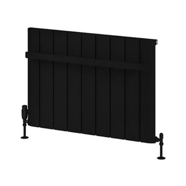 Eastbrook Rosano Single Flat Style Towel Hanger 850mm - Matt Black - 89.0297 - TAP 'N' SHOWER