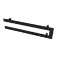 Eastbrook Rosano Double Flat Style Towel Hanger 660mm - Matt Black - 89.0382 - TAP 'N' SHOWER