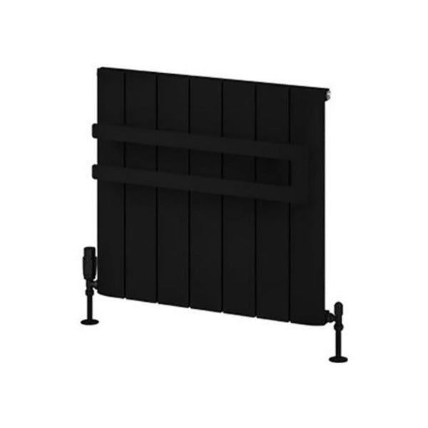 Eastbrook Rosano Double Flat Style Towel Hanger 660mm - Matt Black - 89.0382 - TAP 'N' SHOWER