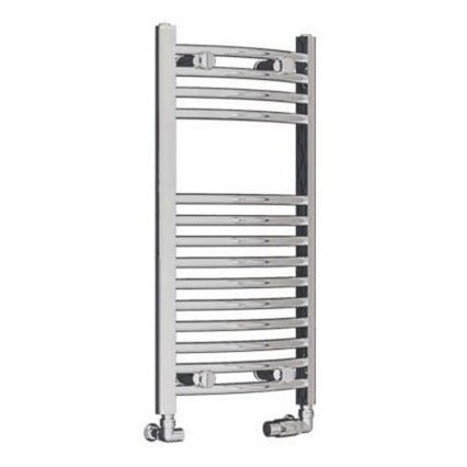 Eastbrook Wingrave Curved Ladder Towel Radiator 800mm x 400mm - Chrome - 89.0384 - TAP 'N' SHOWER