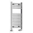 Eastbrook Wingrave Curved Ladder Towel Radiator 800mm x 400mm - Chrome - 89.0384 - TAP 'N' SHOWER