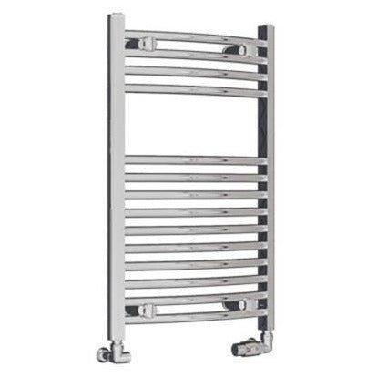 Eastbrook Wingrave Curved Ladder Towel Radiator 800mm x 500mm - Chrome - 89.0385 - TAP 'N' SHOWER