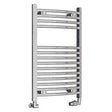 Eastbrook Wingrave Curved Ladder Towel Radiator 800mm x 500mm - Chrome - 89.0385 - TAP 'N' SHOWER