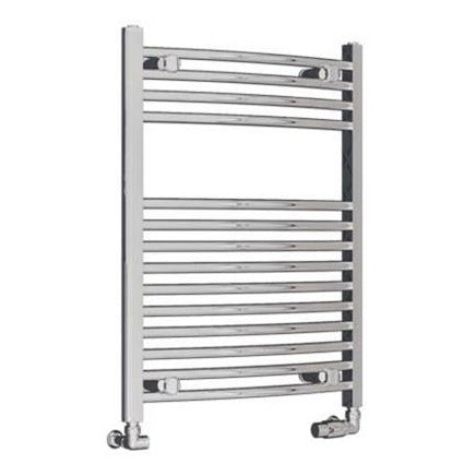 Eastbrook Wingrave Curved Ladder Towel Radiator 800mm x 600mm - Chrome - 89.0386 - TAP 'N' SHOWER