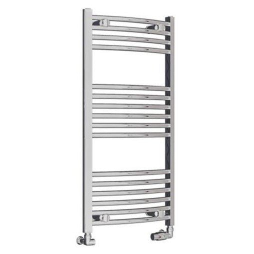 Eastbrook Wingrave Curved Ladder Towel Radiator 1000mm x 500mm - Chrome - 89.0388 - TAP 'N' SHOWER