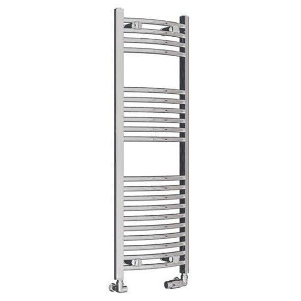 Eastbrook Wingrave Curved Ladder Towel Radiator 1200mm x 400mm - Chrome - 89.0390 - TAP 'N' SHOWER