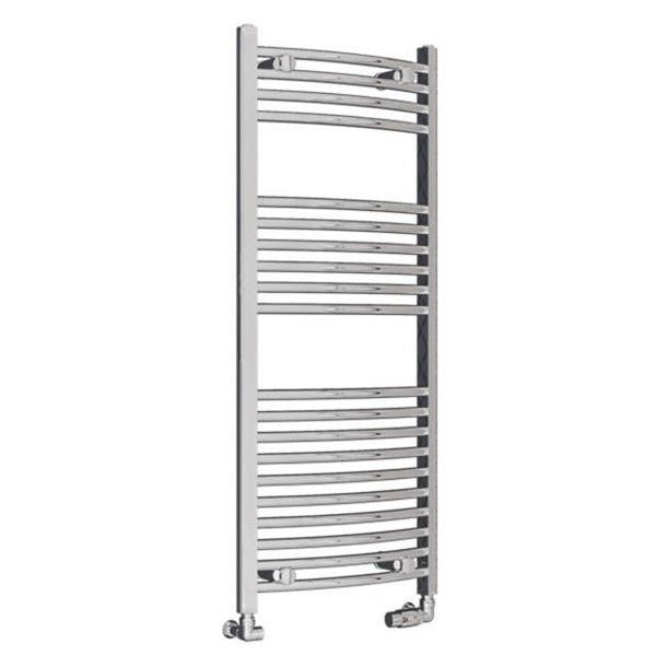 Eastbrook Wingrave Curved Ladder Towel Radiator 1200mm x 500mm - Chrome - 89.0391 - TAP 'N' SHOWER