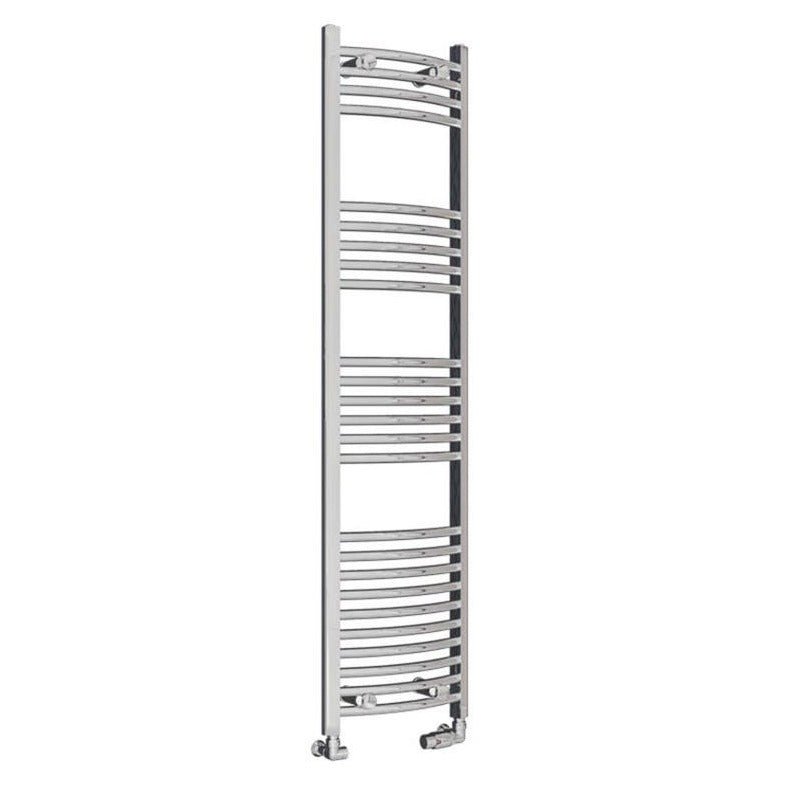 Eastbrook Wingrave Curved Ladder Towel Radiator 1600mm x 400mm - Chrome - 89.0393 - TAP 'N' SHOWER