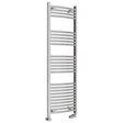 Eastbrook Wingrave Curved Ladder Towel Radiator 1600mm x 500mm - Chrome - 89.0394 - TAP 'N' SHOWER