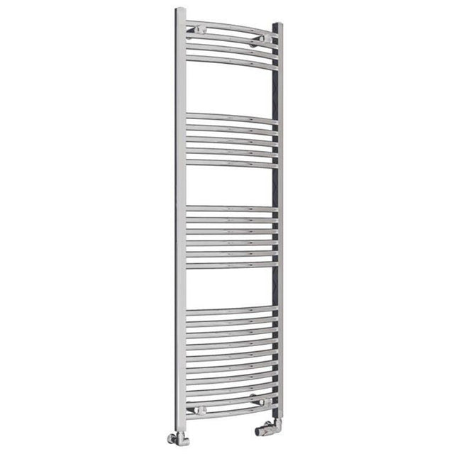 Eastbrook Wingrave Curved Ladder Towel Radiator 1600mm x 500mm - Chrome - 89.0394 - TAP 'N' SHOWER