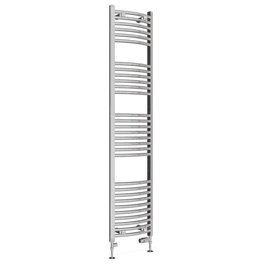 Eastbrook Wingrave Curved Ladder Towel Radiator 1800mm x 400mm - Chrome - 89.0396 - TAP 'N' SHOWER