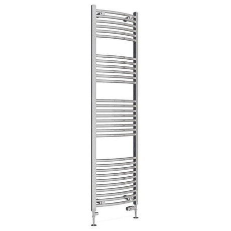 Eastbrook Wingrave Curved Ladder Towel Radiator 1800mm x 500mm - Chrome - 89.0397 - TAP 'N' SHOWER