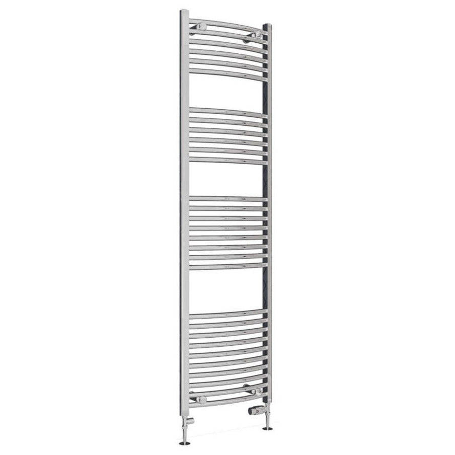 Eastbrook Wingrave Curved Ladder Towel Radiator 1800mm x 500mm - Chrome - 89.0397 - TAP 'N' SHOWER