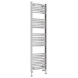 Eastbrook Wingrave Curved Ladder Towel Radiator 1800mm x 500mm - Chrome - 89.0397 - TAP 'N' SHOWER