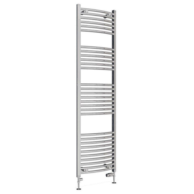 Eastbrook Wingrave Curved Ladder Towel Radiator 1800mm x 500mm - Chrome - 89.0397 - TAP 'N' SHOWER
