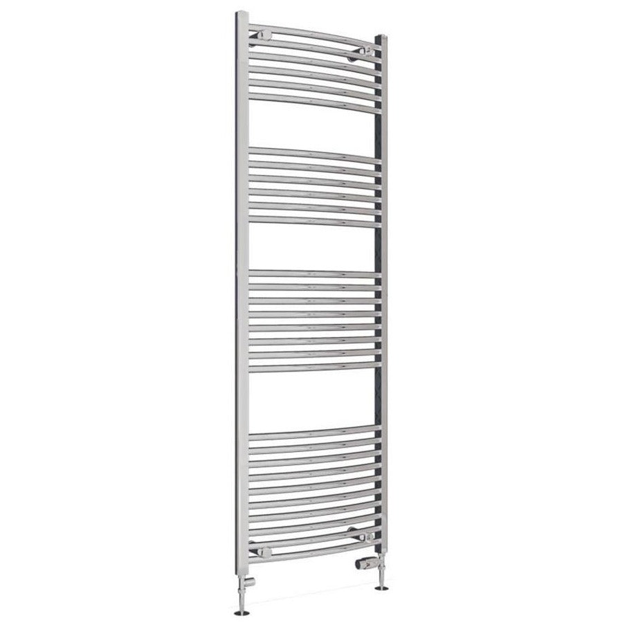 Eastbrook Wingrave Curved Ladder Towel Radiator 1800mm x 600mm - Chrome - 89.0398 - TAP 'N' SHOWER